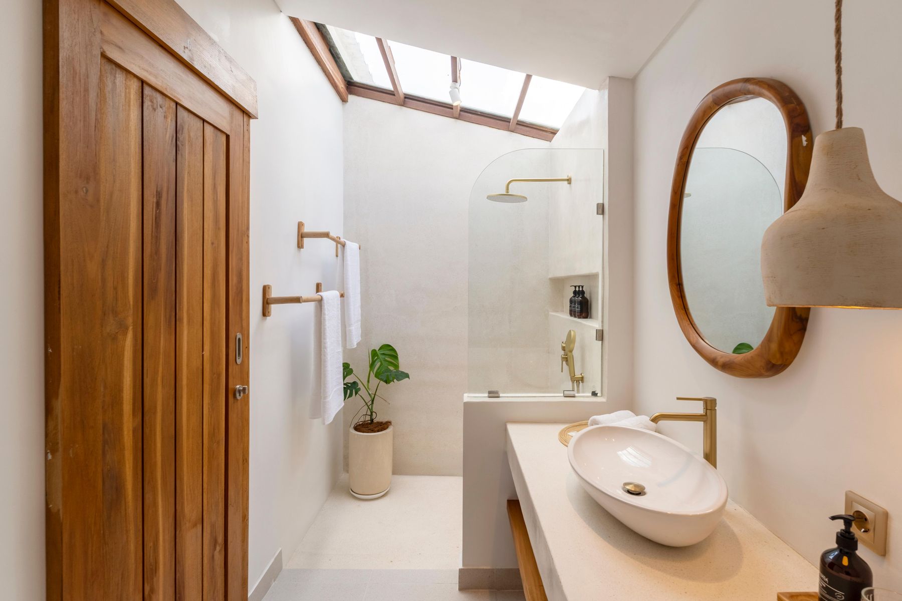 Bathroom with skylight