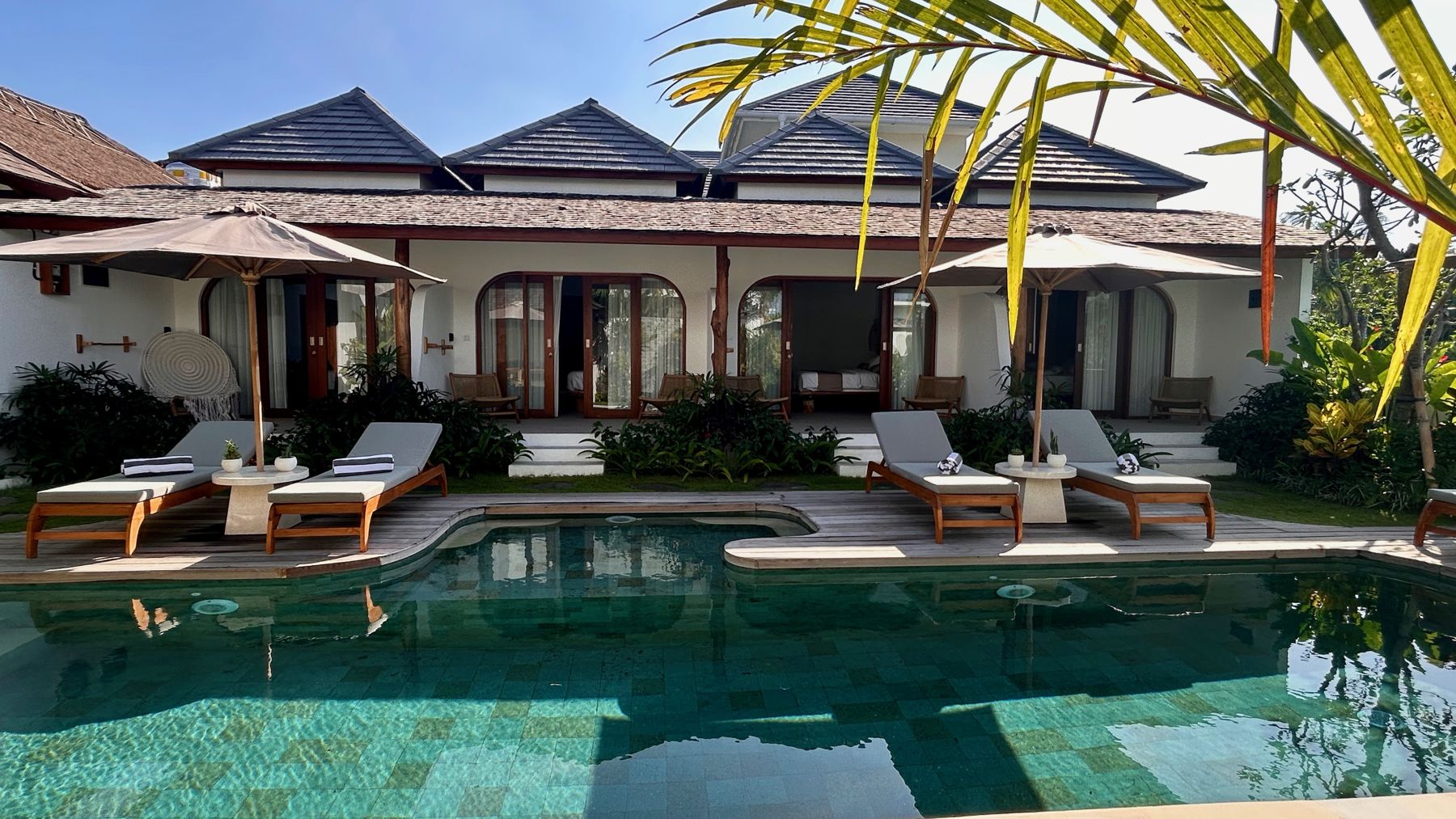 Pool and decks at Villa Yuga