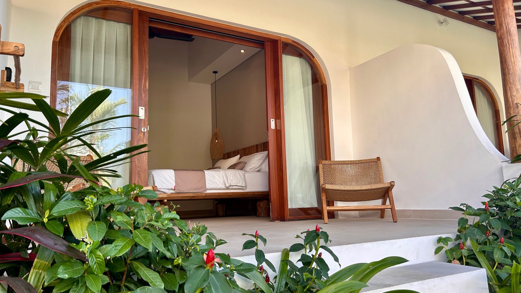 Bedroom terrace overlooking the garden